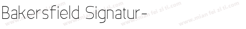 Bakersfield Signatur字体转换